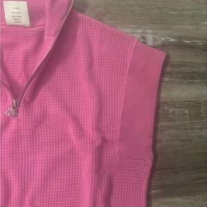 Varley Pink Half-Zip Women's knit top